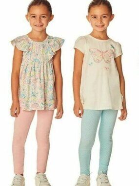 Headquarters Girls 4 Piece Set, PINK BUTTERFLY, 2T